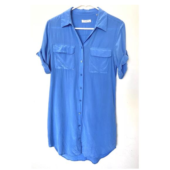 Equipment Femme 100% Silk Shirt Dress - Picture 1 of 11